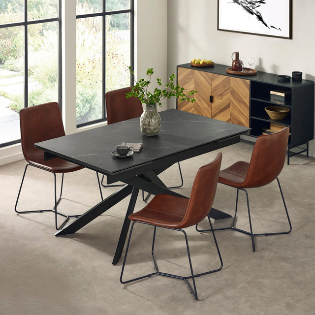 Set of 2 Joren Dining Chair - Brown - JOR101