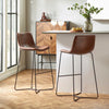 Set of 2 Joren Bar Stools - Brown - JOR103