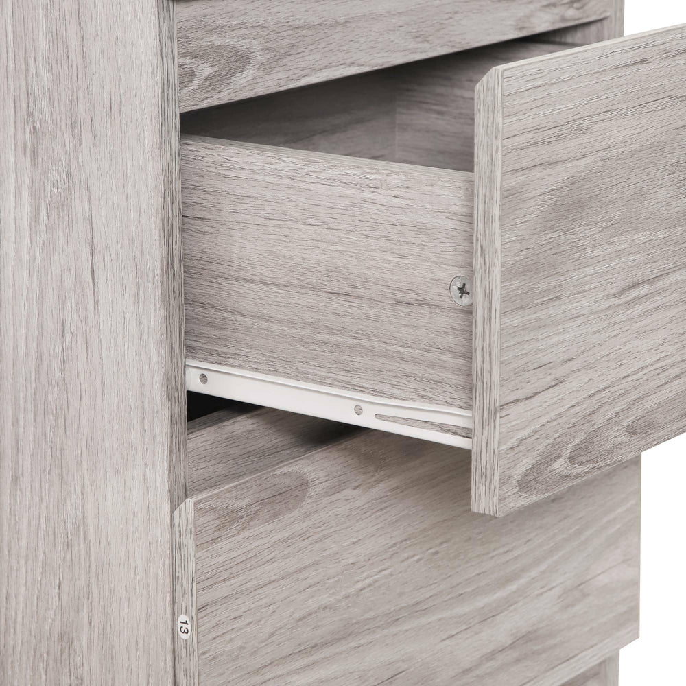 Jupiter 2 Drawer Bedside - Grey - JUP304