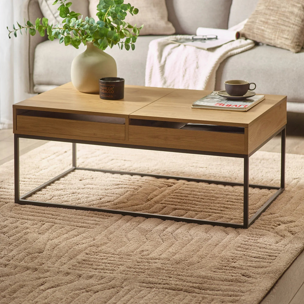 Kade Storage Coffee Table - Light Oak - KAD001