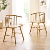 Kaito Dining Chair (Set of 2) - Light Brown - KAI104