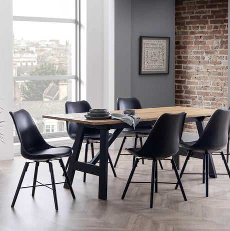 Kari Dining Chair (Set of 2) - Black - KAR101