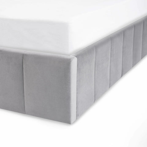 Katie Ottoman Storage Bed - Grey / 135cm - KAT301