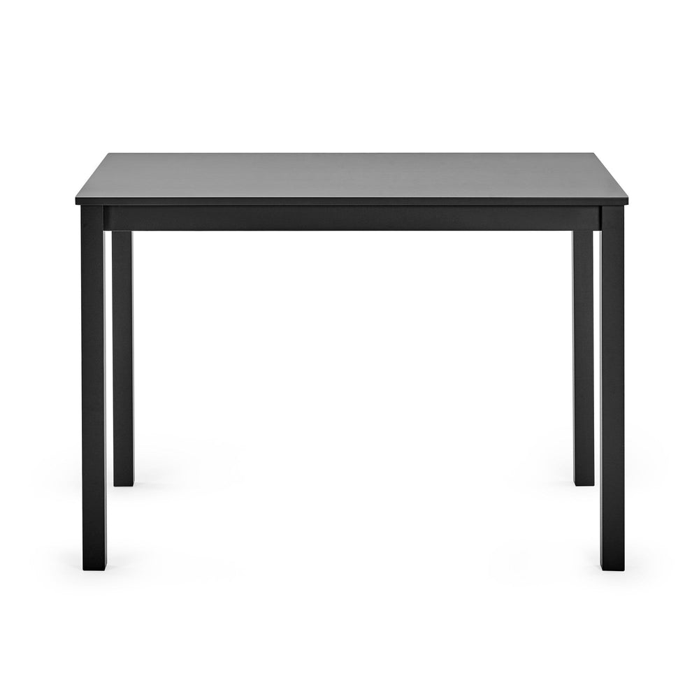 Keats Black Rectangular Table with 4 Chairs Dining Set - Black - KEA002