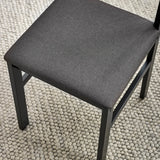 Keats Black Rectangular Table with 4 Chairs Dining Set - Black - KEA002