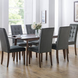 Kensington Extending Dining Table - Dark Brown - KEN201