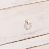 White Distressed Oriental Sideboard