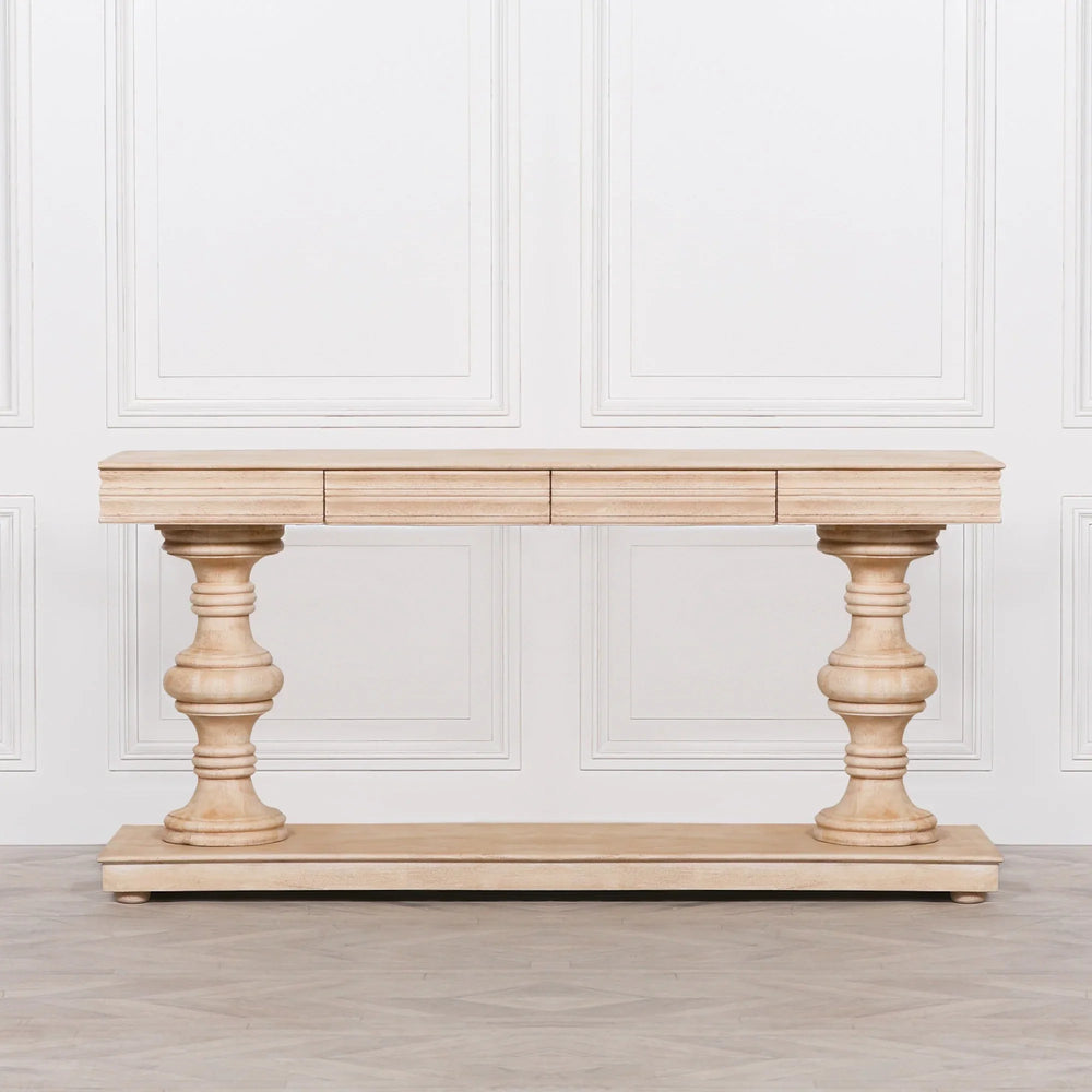 180cm Wooden Console Table with Drawers