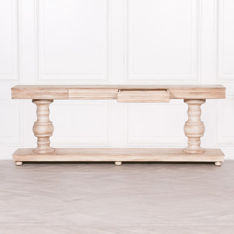 Wooden Console Table with Drawers