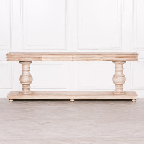Wooden Console Table with Drawers