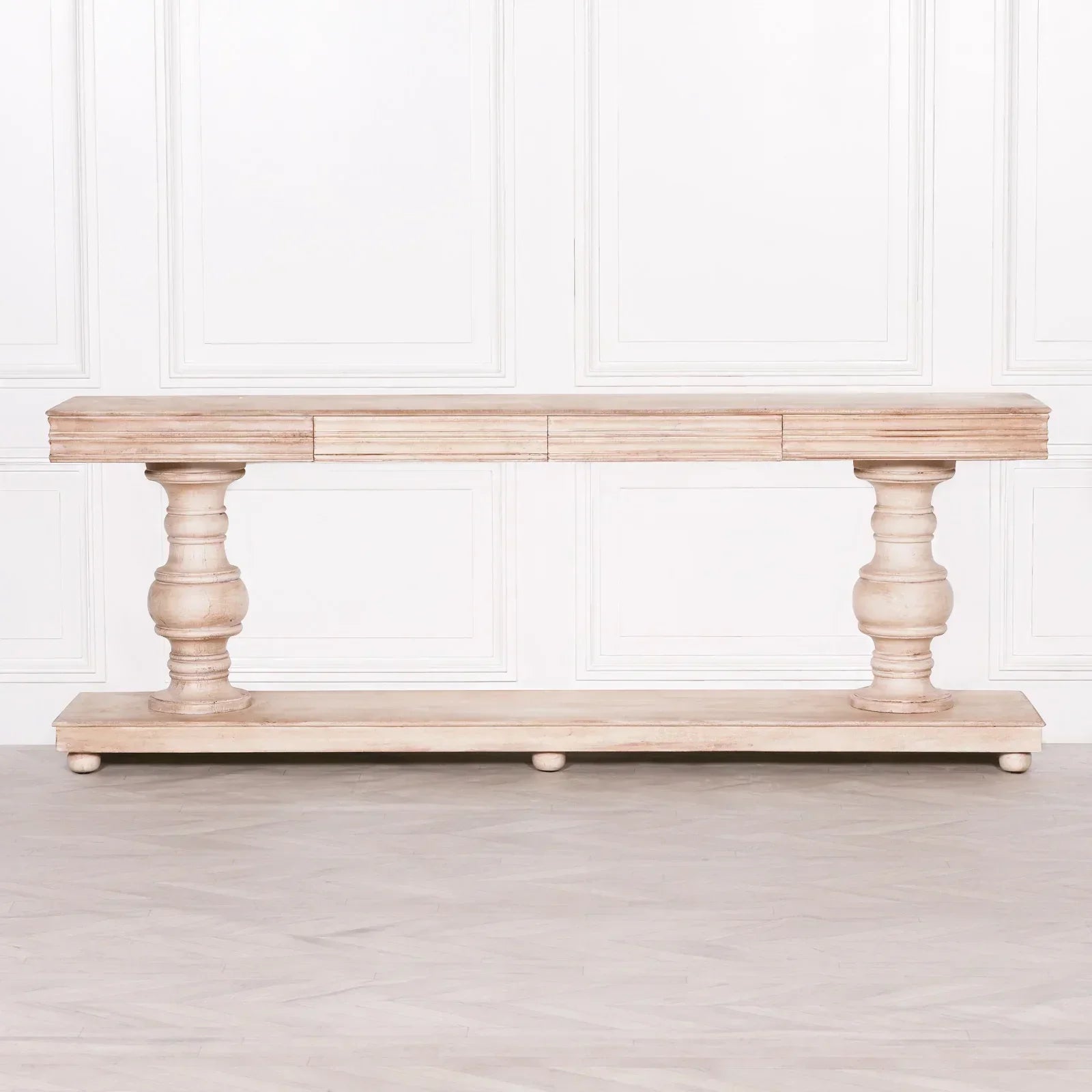 Wooden Console Table Drawers