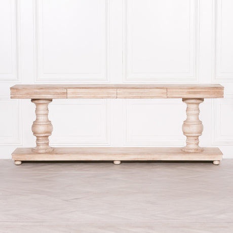 Wooden Console Table with Drawers