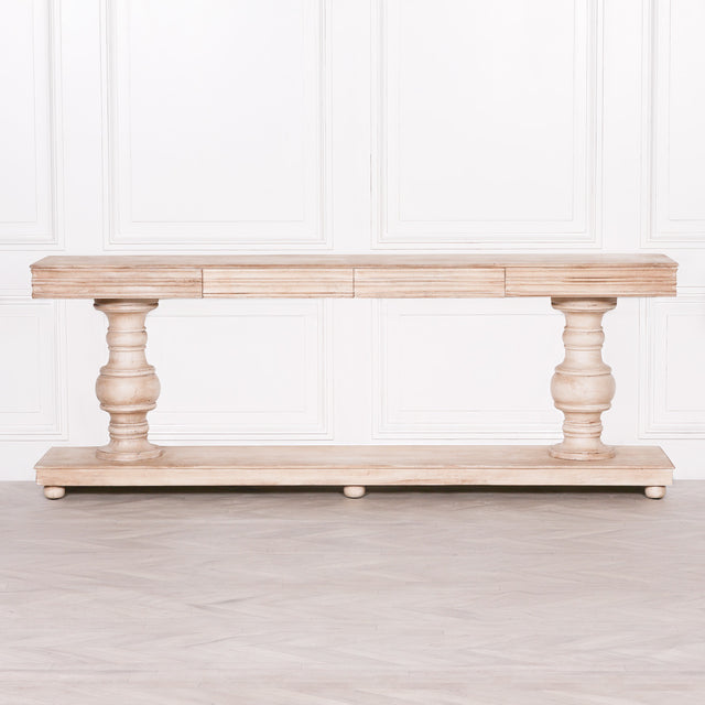 Wooden Console Table with Drawers