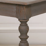 Rustic Wooden Column Leg Console