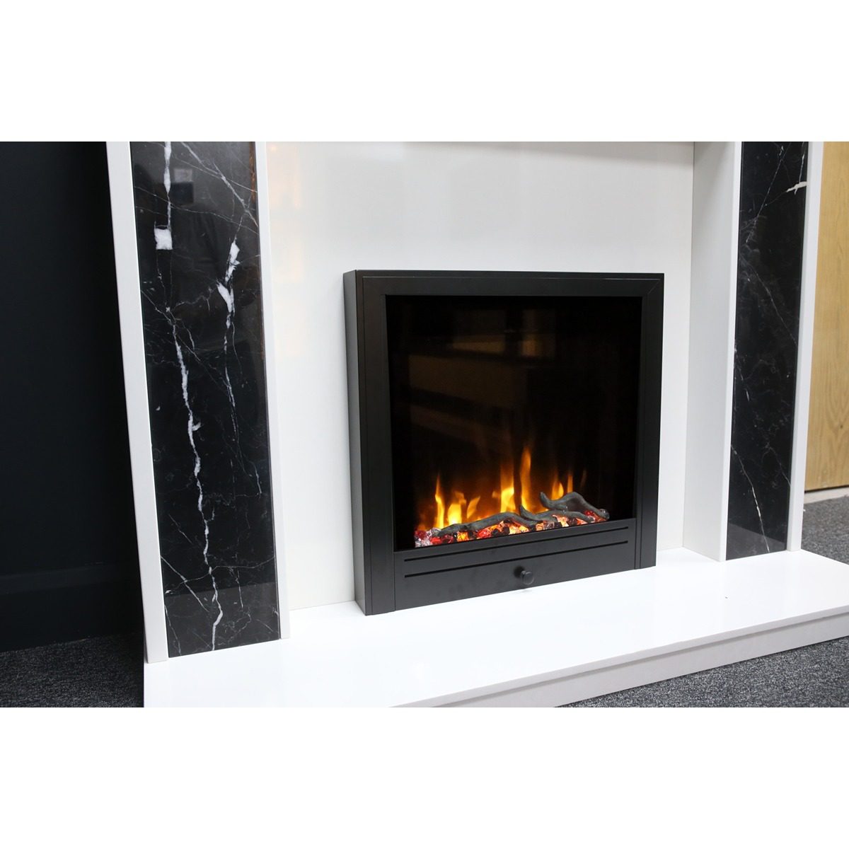 Ezee Glow Pulse Widescreen Electric Fire With Metal Trim
