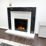 Ezee Glow Pulse Widescreen Electric Fire With Metal Trim