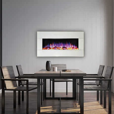 Ezee Glow Mini Zara 42" White Electric Fire