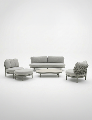 Image of KOKO 5 Seater Lounging Set with Coffee Table & Footstool