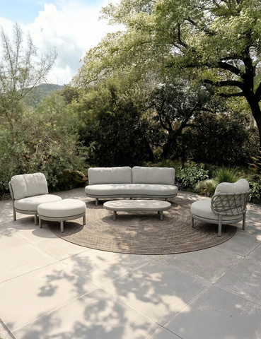 Image of KOKO 5 Seater Lounging Set with Coffee Table & Footstool