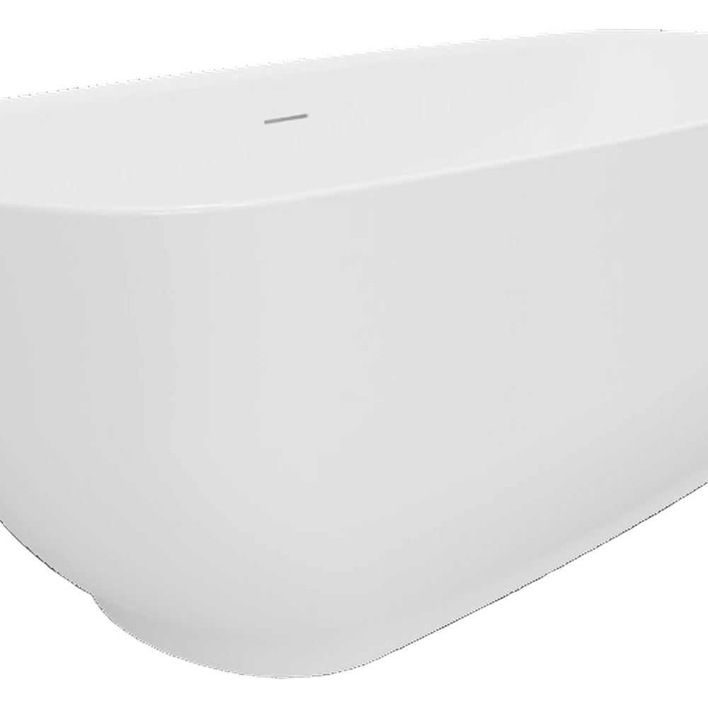 White freestanding bathtub on a black background