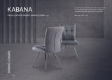 Stylish Grey Dining Chair with PU Fabric and Contemporary Design