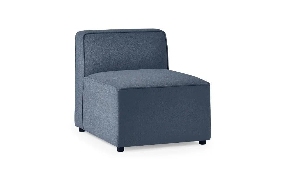 Lago Combination Sofa Single Seat Section - Blue