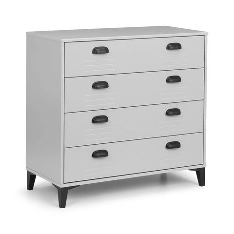 Lakers Locker 4 Drawer Chest - Grey - LAK002