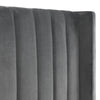 Langham Scalloped Headboard Ottoman Storage Bed - Teal / Double - LAN001