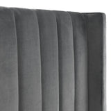 Langham Scalloped Headboard Ottoman Storage Bed - Teal / Double - LAN001