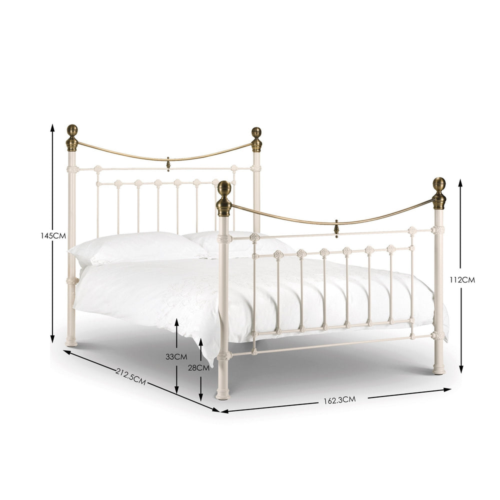 Victoria Bed - Black / Double - VIC005