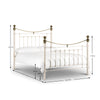 Victoria Bed - Black / Double - VIC005