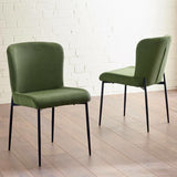 Leonie Dining Chair (Set of 2) - Green - LEO111
