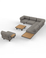 Image of LEOX Modular 5-Seater Corner Sofa Set with Coffee Table