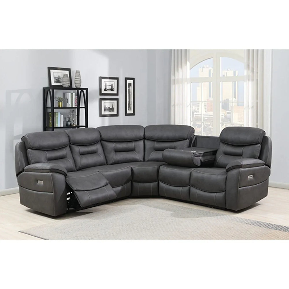 Leroy Corner W/ Drop Down Tray & Wireless Charger