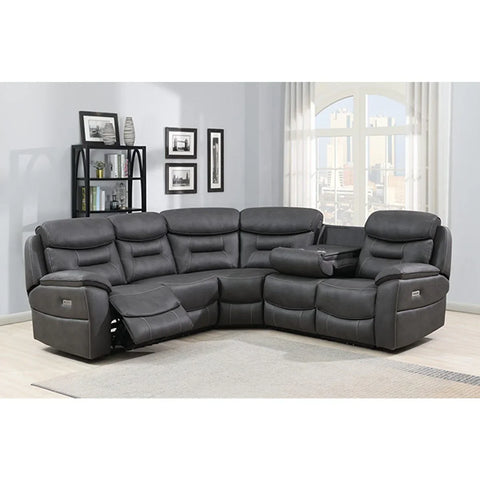 Leroy Corner W/ Drop Down Tray & Wireless Charger