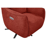 Libby Swivel Power Recliner - Ruby - Image 4