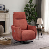 Libby Swivel Power Recliner - Ruby - Image 8