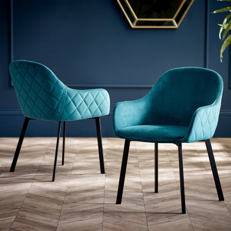 Lima Dining Chair (Set of 2) - Teal - LIM011