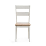 Linwood Dining Chair (Set of 2) - White and Light Brown - LIN022
