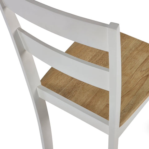 Linwood Dining Chair (Set of 2) - White and Light Brown - LIN022
