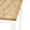 Linwood Square Dining Table - White and Light Brown - LIN005