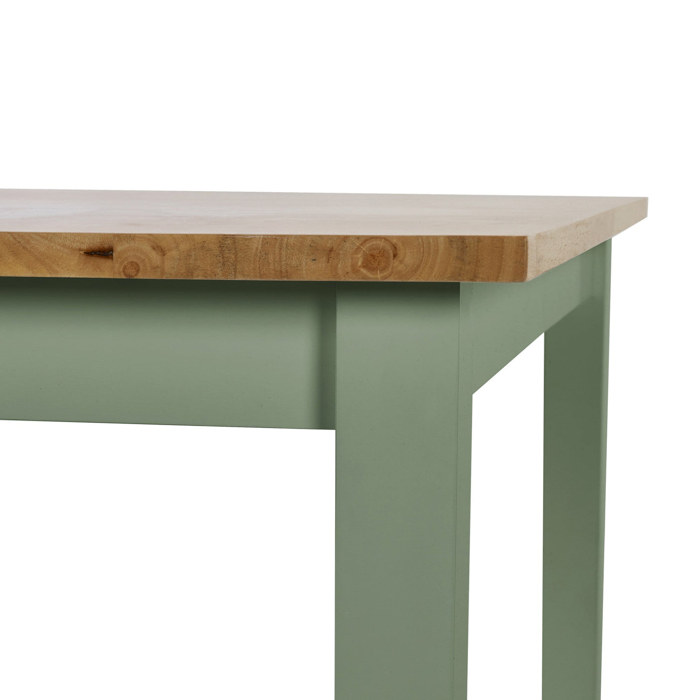 Linwood Small Dining Table - White and Light Brown - LIN001