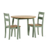Linwood Dining Chair (Set of 2) - White and Light Brown - LIN022