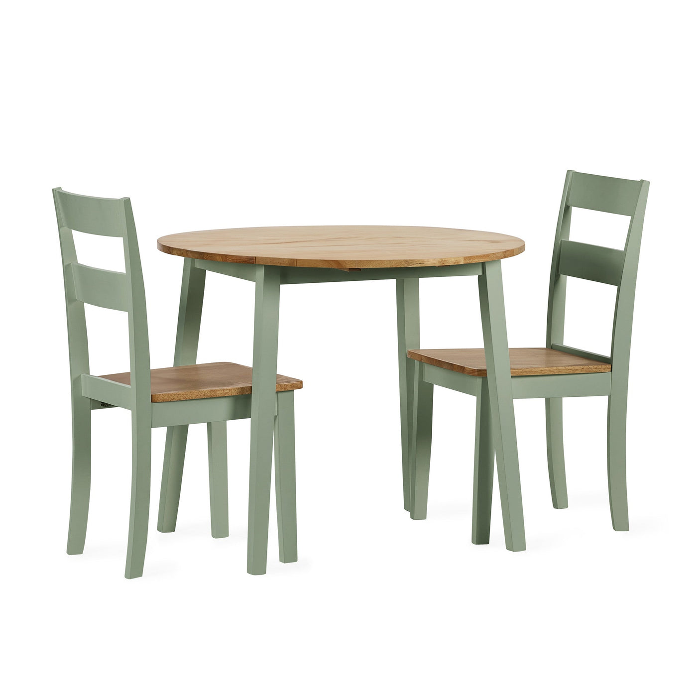Linwood Dining Chair (Set of 2) - White and Light Brown - LIN022