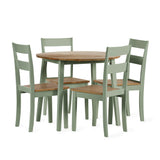Linwood Dining Chair (Set of 2) - White and Light Brown - LIN022