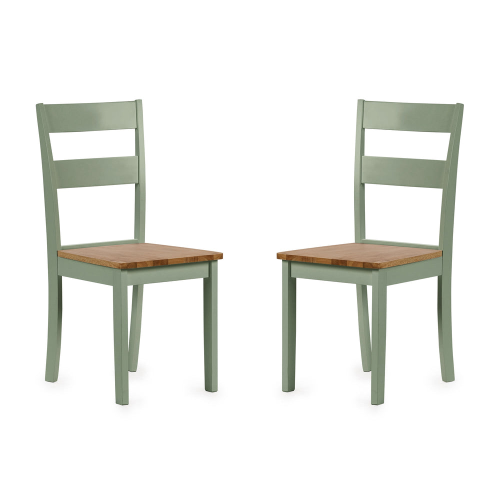 Linwood Dining Chair (Set of 2) - White and Light Brown - LIN022