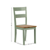 Linwood Dining Chair (Set of 2) - White and Light Brown - LIN022
