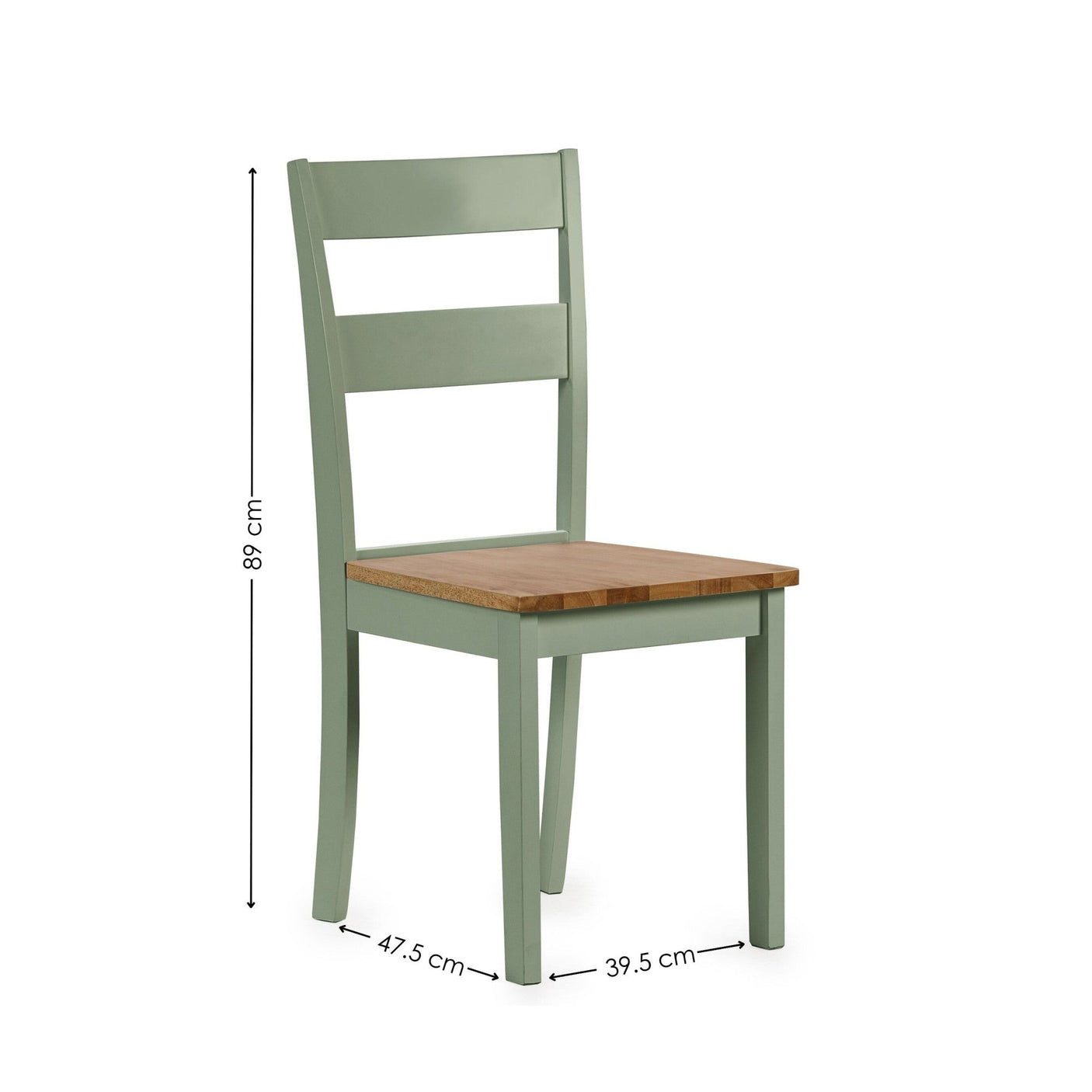 Linwood Dining Chair (Set of 2) - White and Light Brown - LIN022