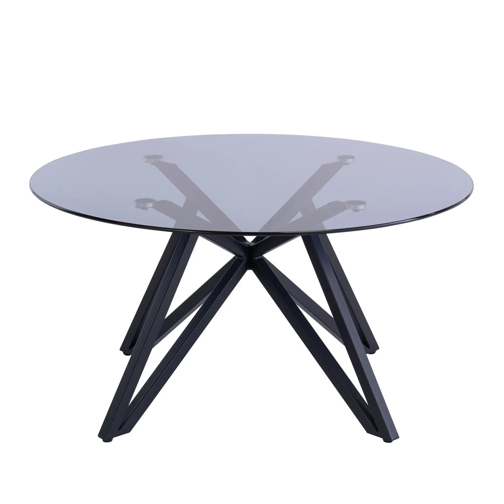 Modern Grey Tinted Glass Coffee Table for Stylish Living Rooms