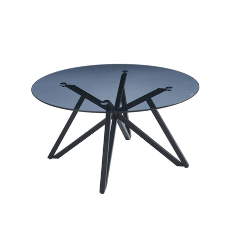 Modern Grey Tinted Glass Coffee Table for Stylish Living Rooms